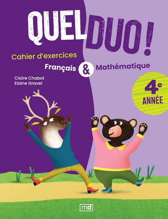 Couverture du livre « Quel duo ! 4e annee » de Claire Chabot aux éditions Marcel Didier