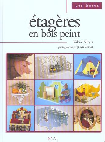 Couverture du livre « Etageres en bois peint-les bases » de Alibert V aux éditions L'inedite