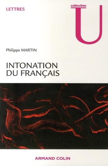 Couverture du livre « Intonation du français » de Philippe Martin aux éditions Armand Colin