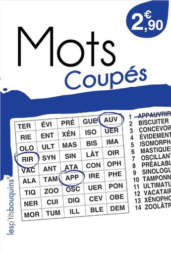 Couverture du livre « Mots coupes » de P'Tits Bouquins Les aux éditions Les P'tits Bouquins