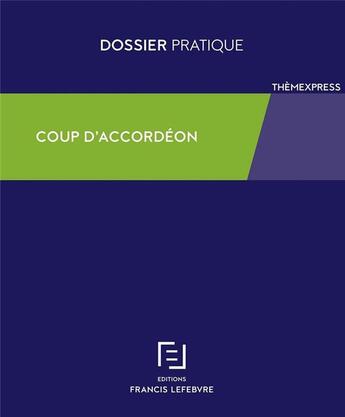 Couverture du livre « Coup d'accordéon » de  aux éditions Lefebvre
