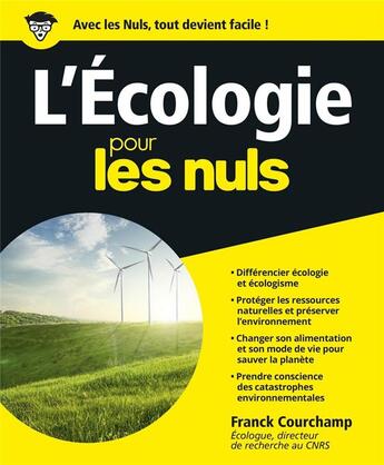 Couverture du livre « L'écologie pour les nuls » de Franck Courchamp aux éditions First