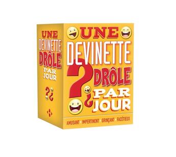 Couverture du livre « Une devinette drôle par jour 2017 » de  aux éditions Hugo Image