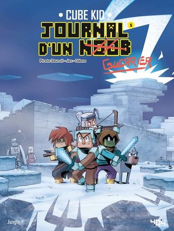 Couverture du livre « Journal d'un Noob Tome 5 : un banquet mémorable » de Pirate Sourcil et Jez et Cube Kid et Joel Odone aux éditions Jungle