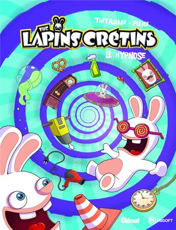 Couverture du livre « The Lapins Crétins Tome 9 : hypnose » de Romain Pujol et Tithaume aux éditions Glenat