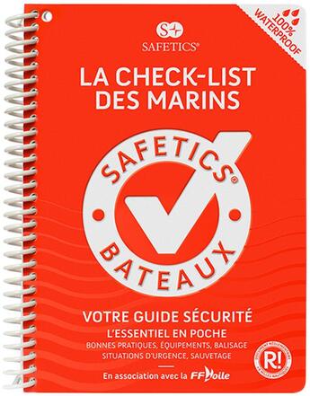 Couverture du livre « La check-list des marins ; votre guide sécurité » de Guillaume De Corbiac aux éditions Safetics