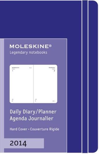 Couverture du livre « Agenda journalier 2014 très petit format violet couverture rigide » de Moleskine aux éditions Moleskine Papet