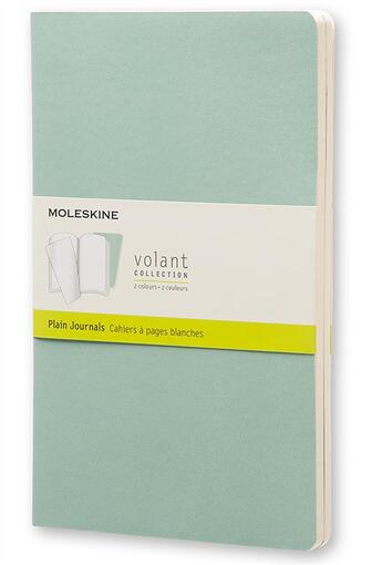 Couverture du livre « Assortiment de deux cahiers volants - grand format - ligne - couverture souple (2 nuances de vert) » de Moleskine aux éditions Moleskine Papet