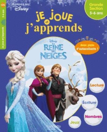 Couverture du livre « Je joue et j'apprends reine des neiges 5-6 ans » de Collectif Disney aux éditions Hachette Education