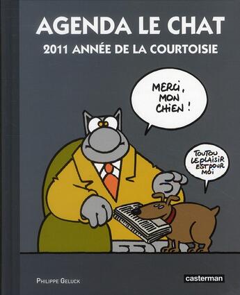 Couverture du livre « Le chat ; agenda (édition 2011) » de Philippe Geluck aux éditions Casterman