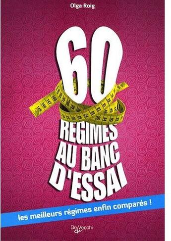 Couverture du livre « 60 régimes au ban d'essai » de Roig aux éditions De Vecchi