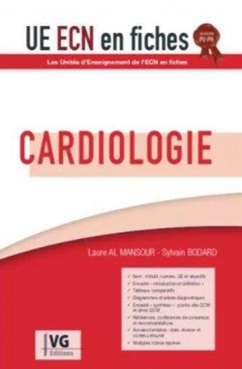 Couverture du livre « UE ECN EN FICHES CARDIOLOGIE 3 ED » de Laure El Mansour aux éditions Vernazobres Grego