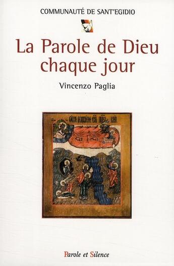 Couverture du livre « La parole de Dieu au jour le jour » de Sant Edigio aux éditions Parole Et Silence