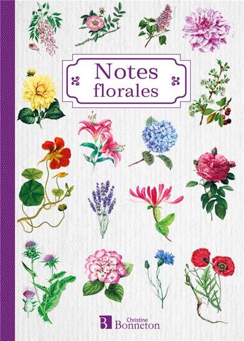 Couverture du livre « Carnet de notes flore » de Imbert Philippe aux éditions Bonneton