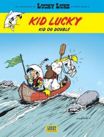 Couverture du livre « Les aventures de Kid Lucky d'après Morris Tome 5 : Kid ou double » de Achde aux éditions Lucky Comics