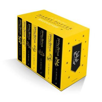 Couverture du livre « HARRY POTTER HUFFLEPUFF HOUSE EDITIONS - PAPERBACK BOX SET » de J. K. Rowling aux éditions Bloomsbury