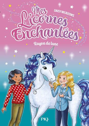 Couverture du livre « Mes licornes enchantées - tome 5 : Rayon de lune » de Daisy Meadows aux éditions Pocket Jeunesse