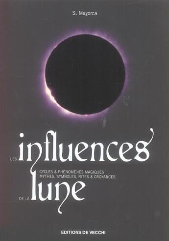 Couverture du livre « Influences de la lune (les) » de Mayorca aux éditions De Vecchi