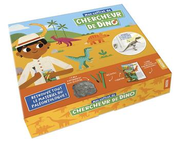 Couverture du livre « Mon coffret de chercheur de dino » de Allison Black aux éditions Philippe Auzou