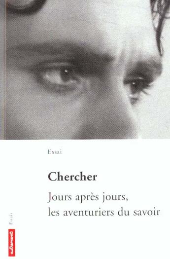 Couverture du livre « Chercher » de Paul Caro aux éditions Autrement