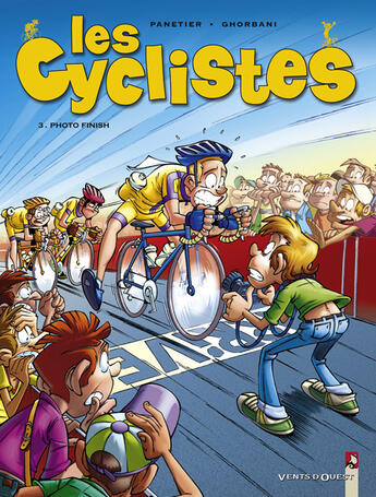 Couverture du livre « Les Cyclistes - Tome 03 : Photo finish » de Laurent Panetier et Cedric Ghorbani aux éditions Vents D'ouest