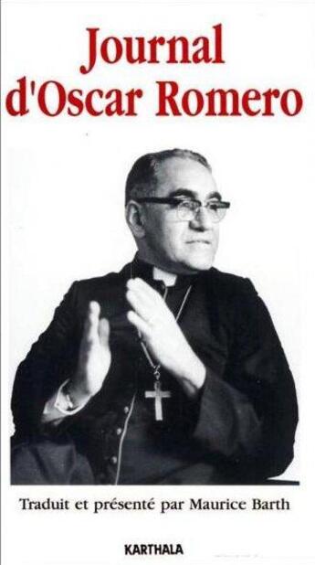 Couverture du livre « Journal d'Oscar Romero » de Escar Romero aux éditions Karthala