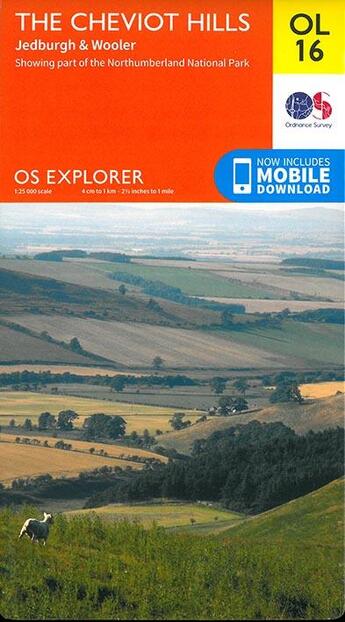 Couverture du livre « The Cheviot Hills ; OL16 » de  aux éditions Ordnance Survey