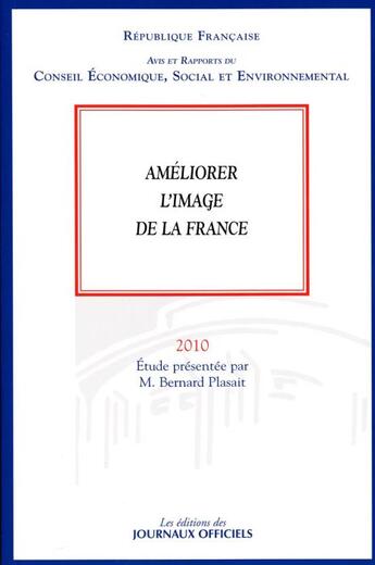 Couverture du livre « Améliorer l'image de la France » de  aux éditions Documentation Francaise