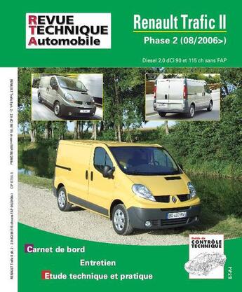 Couverture du livre « Renault trafic ii - phase 2, 08-2006> » de Etai aux éditions Etai