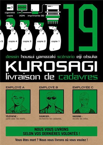 Couverture du livre « Kurosagi ; livraison de cadavres Tome 19 » de Eiji Otsuka et Housui Yamazaki aux éditions Pika