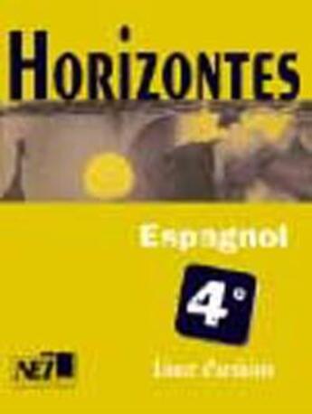 Couverture du livre « Horizontes, espagnol 4e / livret d'activites » de  aux éditions Edicef