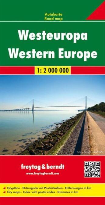 Couverture du livre « Westeuropa ; Europa occidental ; west-Europa ; autokarte ; mapa de carreteras ; autokaart » de  aux éditions Freytag Und Berndt