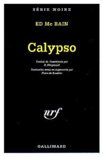 Couverture du livre « Calypso » de Ed Mcbain aux éditions Gallimard