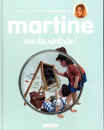 Couverture du livre « Martine vive la rentree + cd ed 2018 » de Delahaye/Marlier aux éditions Casterman