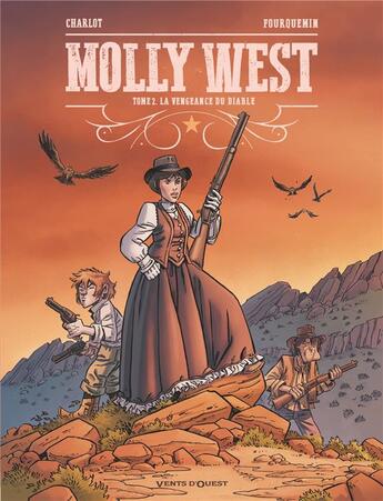 Couverture du livre « Molly West Tome 2 : la vengeance du diable » de Philippe Charlot et Xavier Fourquemin aux éditions Vents D'ouest