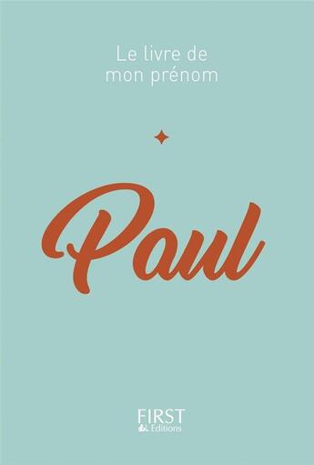 Couverture du livre « Paul » de Jules Lebrun aux éditions First