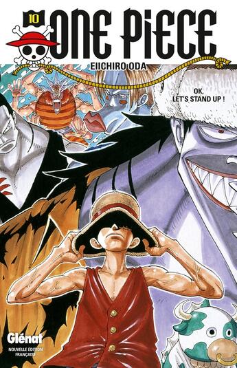 Couverture du livre « One Piece - édition originale Tome 10 : OK, let's stand up ! » de Eiichiro Oda aux éditions Glenat