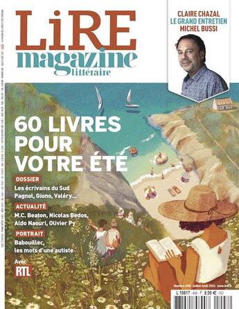 Couverture du livre « Lire magazine litteraire n 498 - juillet/aout 2021 : les ecrivains du sud + 60 livres pour l'ete » de  aux éditions Lire Magazine