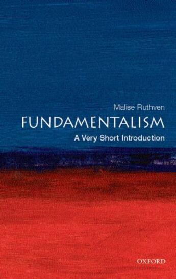 Couverture du livre « Fundamentalism: A Very Short Introduction » de Ruthven Malise aux éditions Oup Oxford