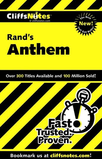 Couverture du livre « CliffsNotes on Rand's Anthem » de Bernstein Andrew aux éditions Houghton Mifflin Harcourt