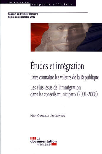 Couverture du livre « Études et intégration (2008-2009) » de  aux éditions Documentation Francaise