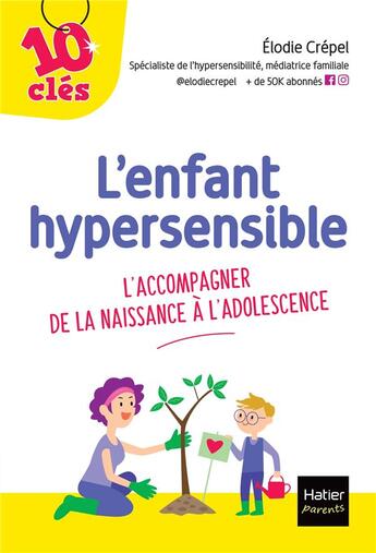 Couverture du livre « L'enfant hypersensible : L'accompagner de la naissance à l'adolescence » de Elodie Crepel aux éditions Hatier Parents