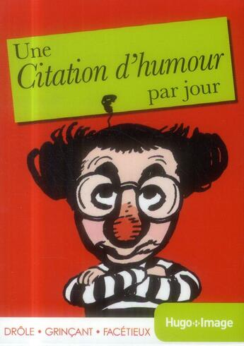 Couverture du livre « Une citation d'humour par jour » de  aux éditions Hugo Image