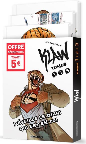 Couverture du livre « Klaw : coffret t.1 à t.3 » de Ozanam et Joel Jurion aux éditions Lombard