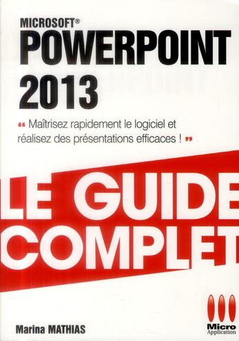 Couverture du livre « PowerPoint 2013 » de Marina Mathias aux éditions Ma