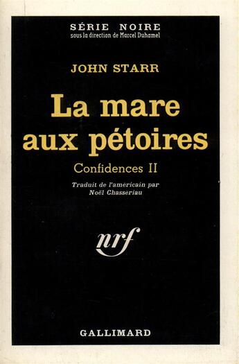 Couverture du livre « La mare aux petoires » de John Starr aux éditions Gallimard