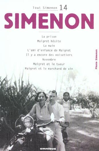 Couverture du livre « Tout simenon tome 14 (centenaire) - vol14 » de Georges Simenon aux éditions Omnibus