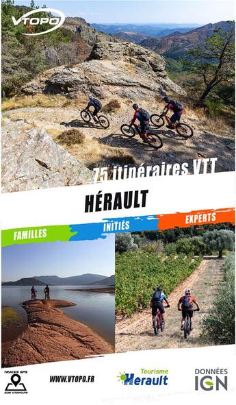 Couverture du livre « Hérault : 75 itinéraires VTT » de Jean-Marc Brancart aux éditions Vtopo