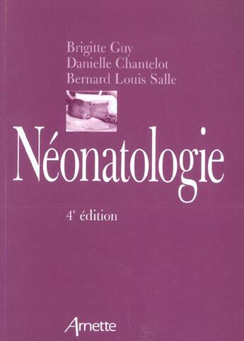 Couverture du livre « Neonatologie 4eme edition (4e édition) » de Chantelot Danielle aux éditions Arnette