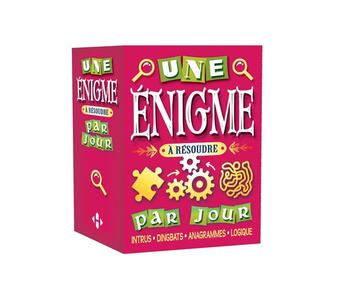 Couverture du livre « Une énigme à résoudre par jour 2017 » de  aux éditions Hugo Image